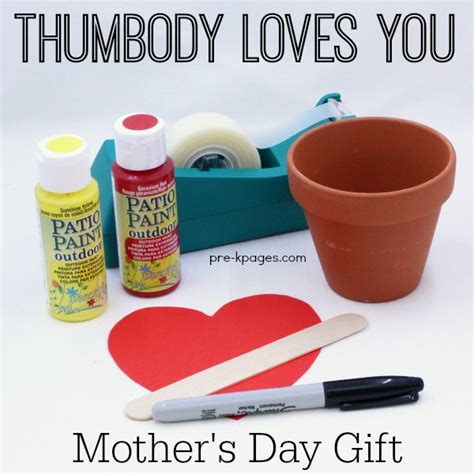Mothers Day Thumbprint Keepsake Pre K Pages