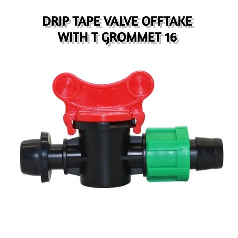 Jual Drip Tape Valve Tape To PVC Offtake With T Grommet Selang 16mm