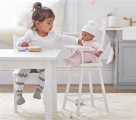 Simulation baby doll high chair dining chair furniture toy for reborn newborn baby doll, best doll furniture for nursery room decoration. Baby Doll High Chair | Baby Doll Acessories | Pottery Barn ...