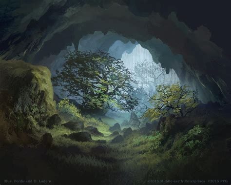 Secluded Cave By Ferdinandladera Fantasy Landscape Environment