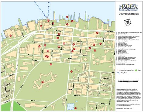 Halifax Tourist Map Halifax Nova Scotia • Mappery