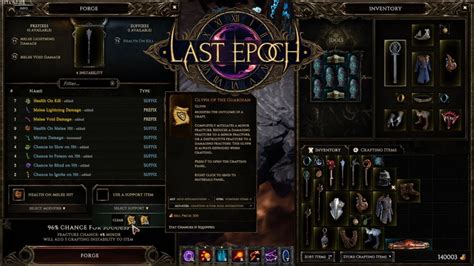 Last Epoch Crafting An Item No Commentary Youtube