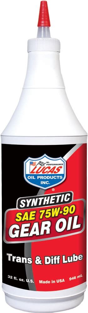 Lucas Oil Synthetic 75w90 Gear Oil Oils Lucas75w90 Rpm Raduechel