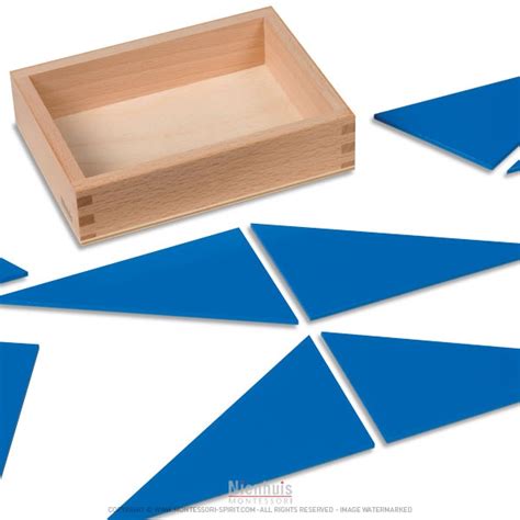 12 Identical Blue Triangles Montessori Spirit