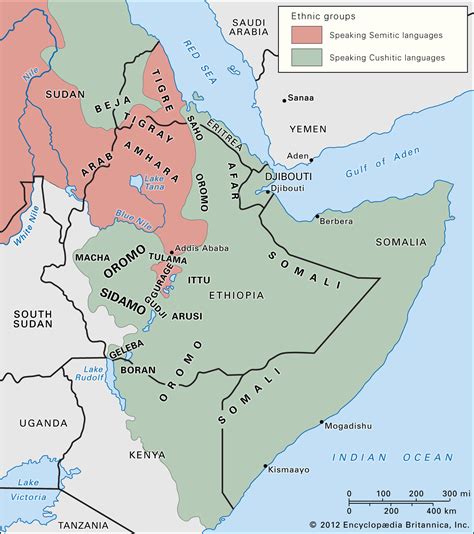 Map Of Horn Of Africa Tour Map