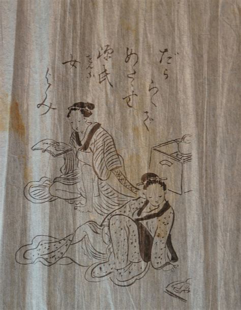 Shunga Scroll 1800s