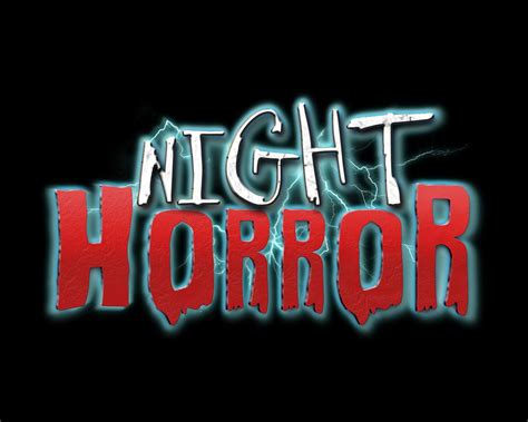 Logo Night Horror Neon Signs Horror Logos