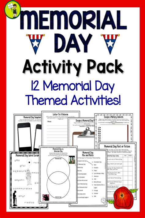 Memorial Day Activities Print And Go Memorial Day Activities Higher