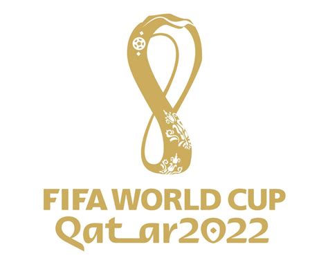 copa mundial de la fifa qatar 2022 logotipo oficial de oro campeón mundial diseño de símbolo