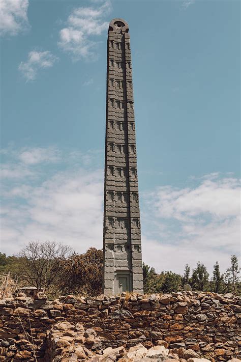 Famous Ancient Obelisks In City Aksum Ethiopia Photograph By Artush