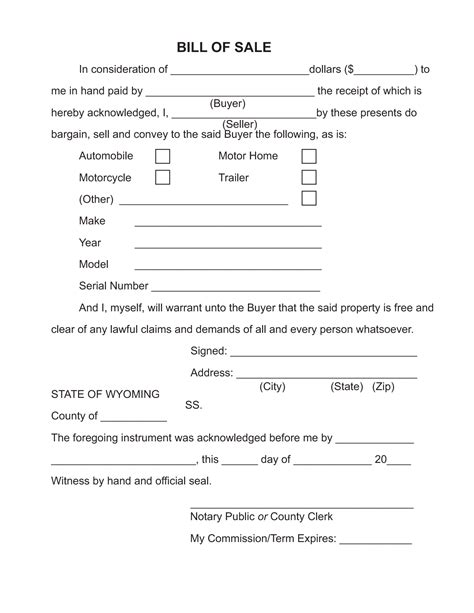 Camper Bill Of Sale Template Doc Example In Bill Of Sale Hot Sex Hot Sex Picture