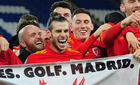 The los blancos star, 30, angered supporters after holding up a fan's flag reading during the international break, wales fans came up with the witty wales. Picture: Wales use Gareth Bale flag to announce Euro fixtures