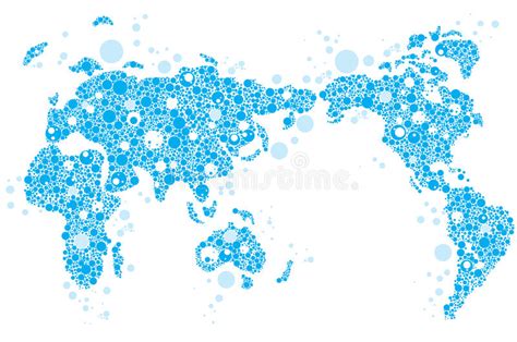 World Map Stock Vector Illustration Of Pattern Circle 11129784