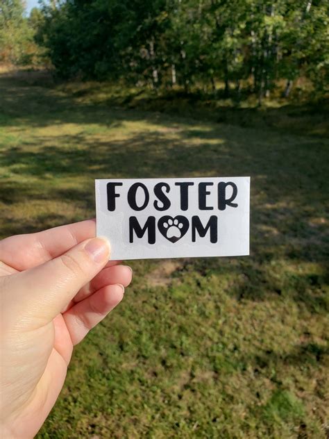 Foster Mom Decal Dog Mom Decal Foster Dog Mom Fur Mama Etsy
