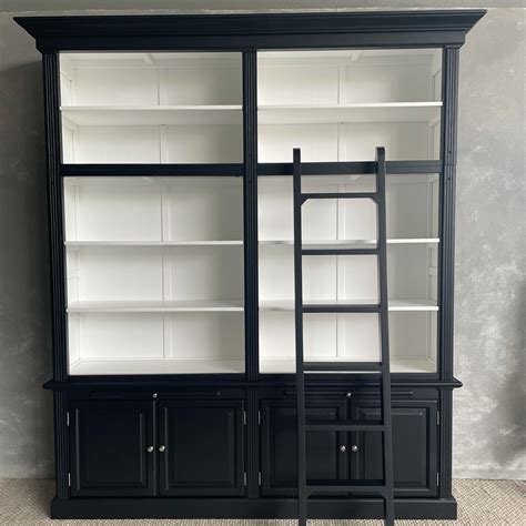 #Beachwood Library #Bookcase with ladder #Library bookcase