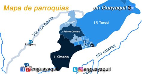 Mapa De Guayaquil Ecuador