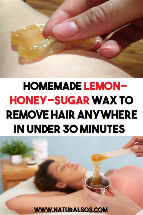 Homemade Lemon Honey Sugar Wax To Remove Hair Anywhere In Under 30