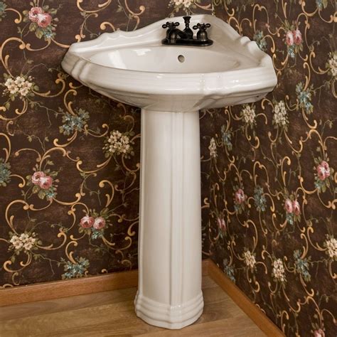 Instead, you can install the bathroom vanities with double sink to create a space for another hand. The 25+ best Corner pedestal sink ideas on Pinterest ...