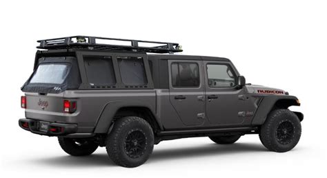Customizable camper shell for gladiator. Bed rack that works with Tonneau cover | Jeep Gladiator ...