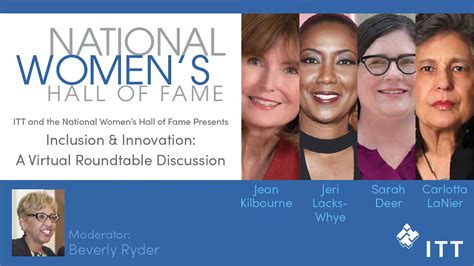 National Womens Hall Of Fame Virtual Roundtable On Inclusion And Innovation YouTube