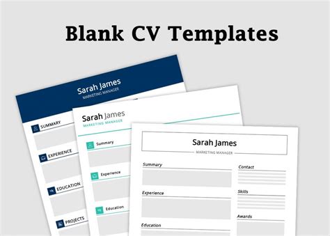 Blank Cv Template Free Download 2024 Resumekraft