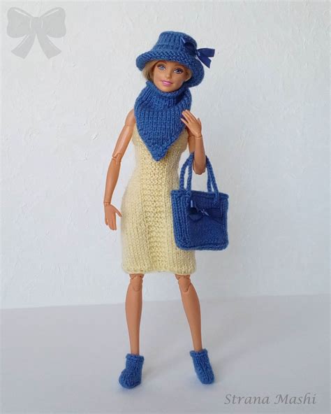 Страна куклы Маши вязаная одежда для куклы Барби на заказ Ручная