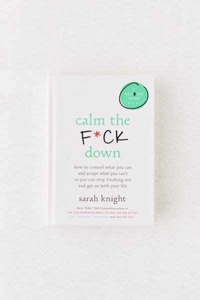 Calm The F Down By Sarah Knight Urban Outfitters Canada