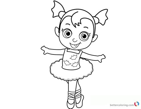 We hope you enjoyed our collection of ballerina coloring pictures to print. Vampirina coloring pages baby Ballerina - Free Printable ...