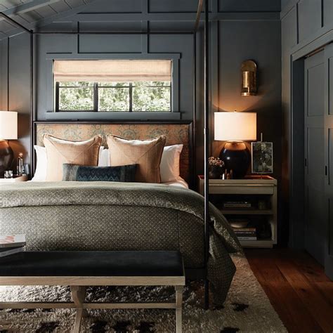 10 Beautiful Dark And Moody Bedrooms White Oak And Linen Design Co