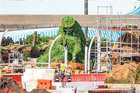 Closer Look At Te Fiti Installation For Moana Attraction In Epcot