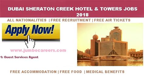 Guest Services Agent Job In 5 Star Sheraton Creek Hotel And Towers Dubai