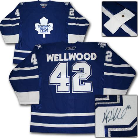 Kyle Wellwood Autographed Toronto Maple Leafs Authentic Pro Jersey