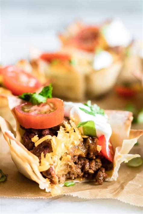 Taco Cups Recipe Taco Cups Dip Recipes Appetizers Food For A Crowd