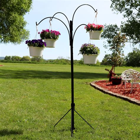 Arlmont And Co Hoover 4 Arm Hanging Basket Plant Stand And Reviews