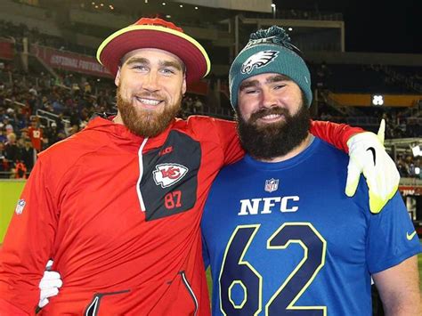 Travis And Jason Kelce Share A Big Brotherly Hug On The Super Bowl