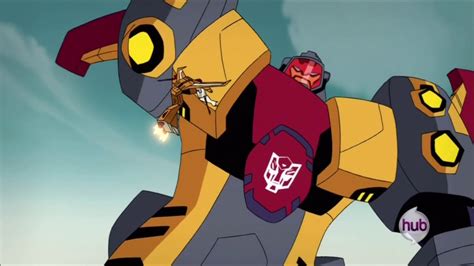 Transformers Animated Omega Supreme Vs Decepticons Youtube