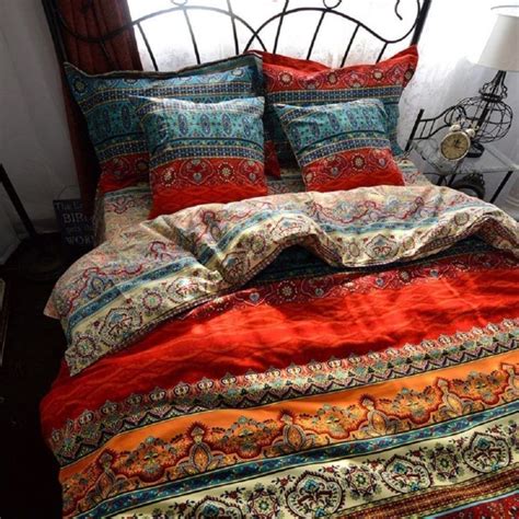 1 x twin size bohemian comforter, 2 x pillow cases bedding comforters. Boho Chic Bedding Sets, Bohemian Style Bedding are Comfy ...