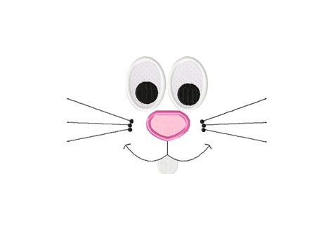 This 🐰 bunny face camera 🐰 has live selfie stickers for photos and videos! Free Bunny Face Machine Embroidery Design Includes Both ...