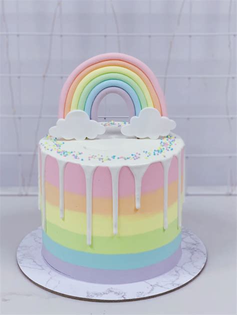 Rainbow Coloured Cake Photos