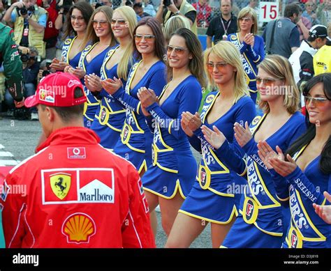 F1 Grid Girls Hi Res Stock Photography And Images Alamy