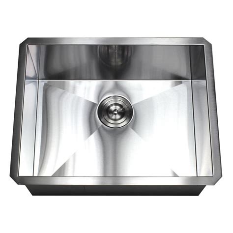 Kraus standart pro sink is a single bowl stainless steel sink. Kingsman Hardware Undermount 16-Gauge Stainless Steel 23 ...