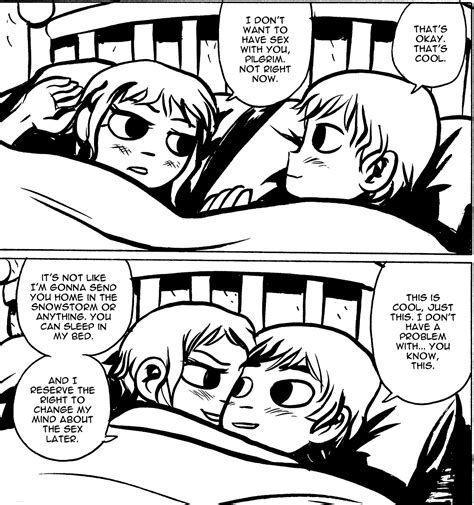 The Comics Page Shows Two People Laying In Bed And One Person Is Lying Down With Their Head
