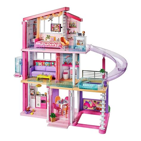 Barbie Dreamhouse Portable Doll House With Furniture And Accessories