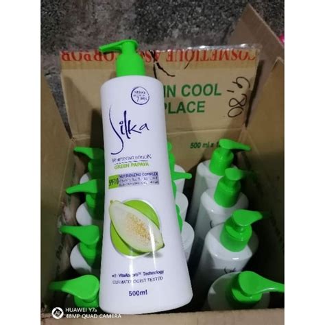 Silka Green Papaya Lotion 100ml 200ml 300ml 500ml Shopee Philippines