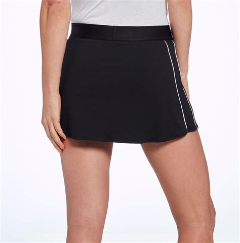 Nike Cotton Court Dri Fit Tennis Skirt In Blackwhite Black Lyst