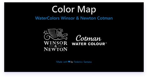 Color Map Watercolors Winsor And Newton Figma