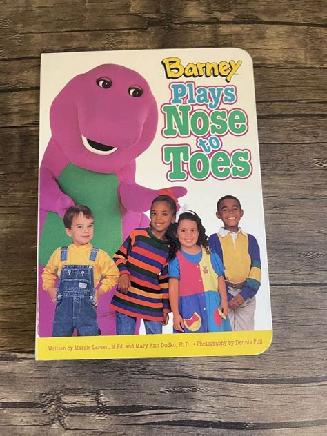 Signed Copy Barney Plays Noes To Toes Board Book Ebay