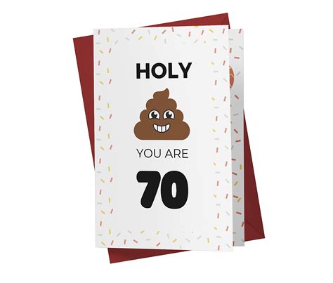Buy Funny 70th Birthday Card Funny 70 Years Old Anniversary Card Happy 70th Birthday Card