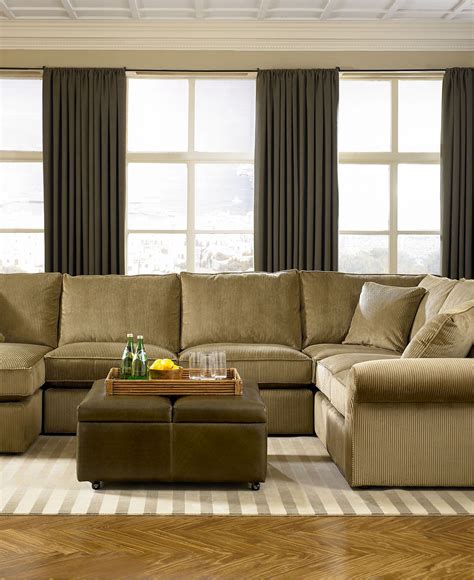 Comfy Corduroy Sectional I Like The Colors Of This Room My House