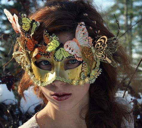 Gold Masquerade Mask Masquerade Ball Mask Halloween Fairy Mask Etsy